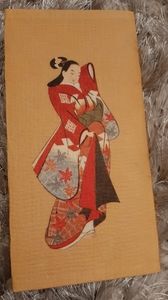 Vintage Japanese Rice Paper Wallet with Notepaper